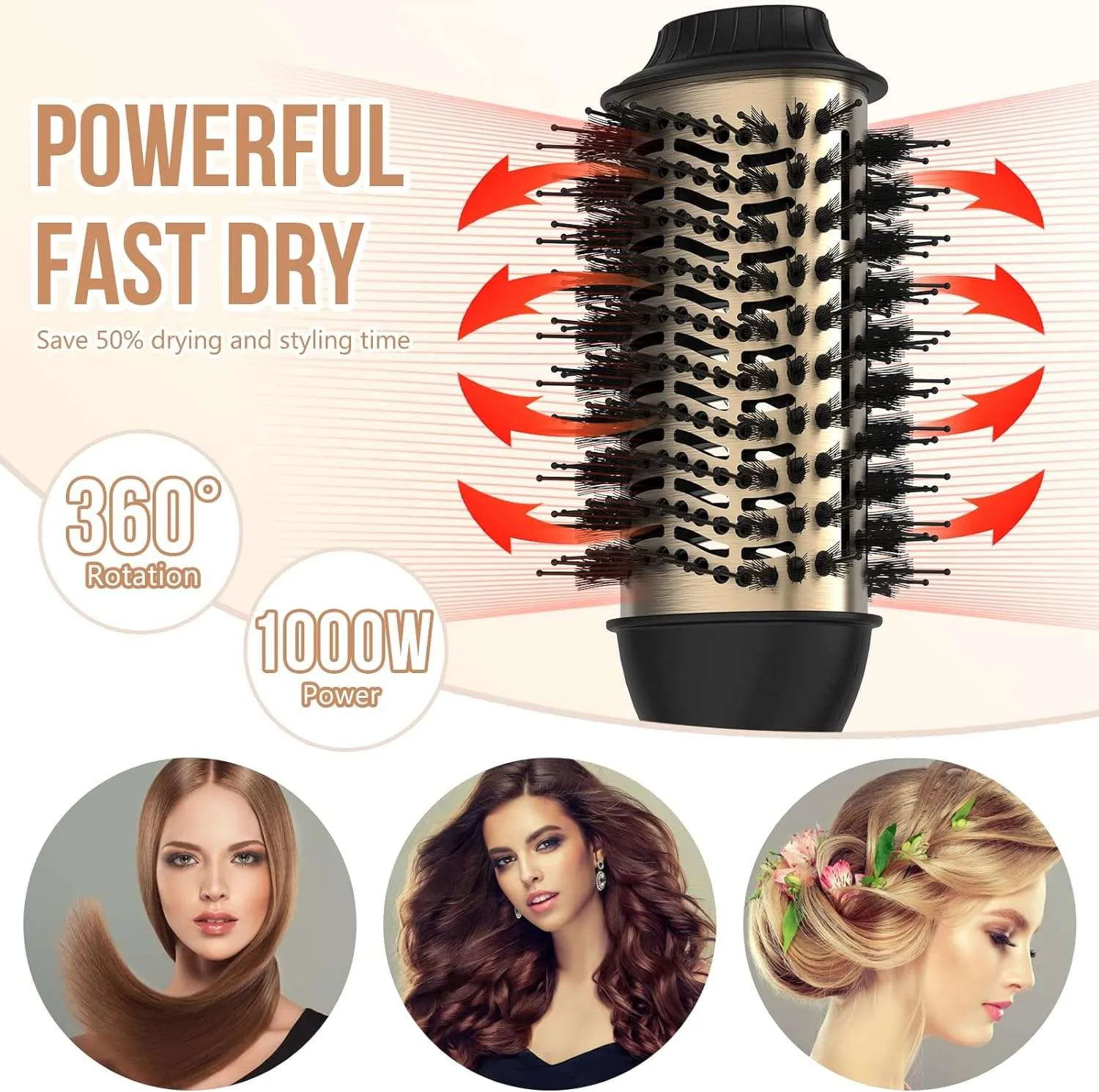 ALICE -SPAZZOLA AD ARIA CALDA 2.0 - PER CAPELLI 2 ALICE -SPAZZOLA AD ARIA CALDA 2.0 - PER CAPELLI - immagine 2