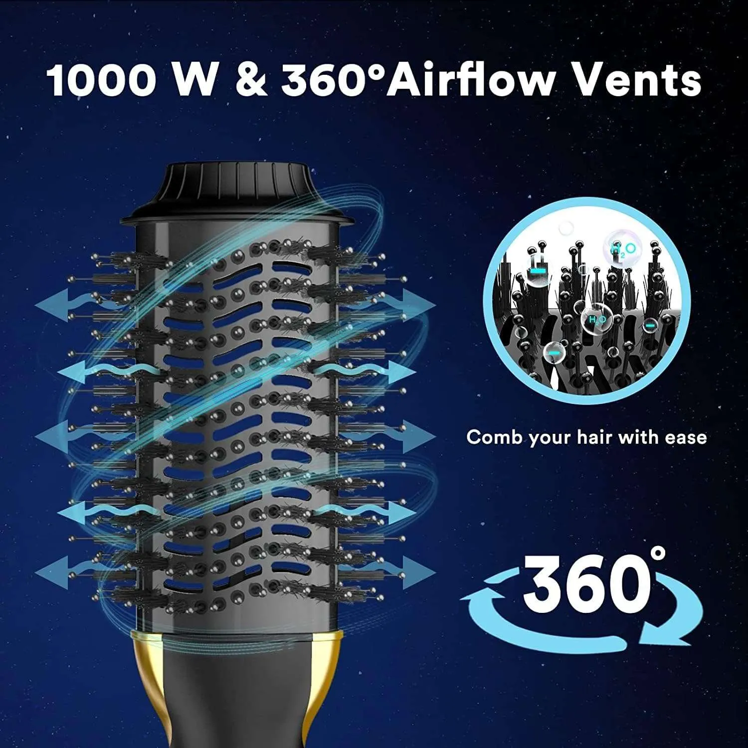 ALICE -SPAZZOLA AD ARIA CALDA 2.0 - PER CAPELLI 5 ALICE -SPAZZOLA AD ARIA CALDA 2.0 - PER CAPELLI - immagine 5