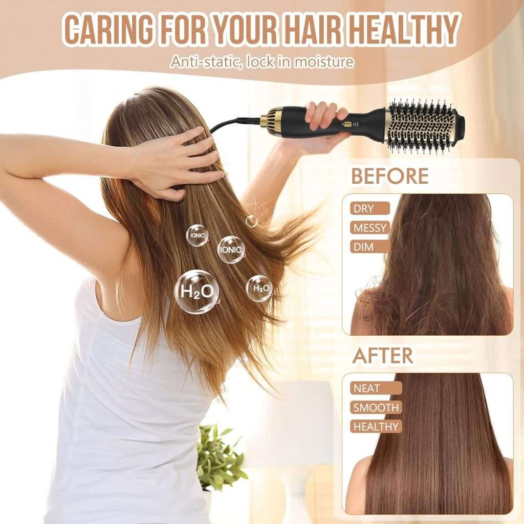 spazzola per capelli rotante lisa